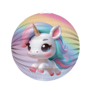 Laterne - Einhorn - bunt