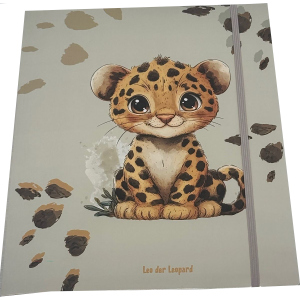 Gummizugmappe - DIN A4 - Wild & Free Leopard