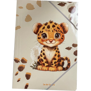 Gummizugmappe - DIN A3 - Wild & Free Leopard