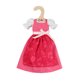 Trachtenkleid Pinky - für Modepuppen der Größe 29 cm