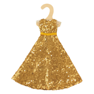 Paillettenkleid - für Modepuppen der Größe 29 cm