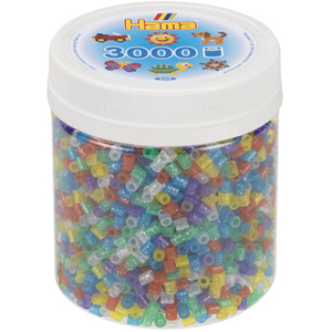 Hama - Bügelperlen - 3000 Perlen - Glitzer-Mix