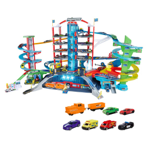 Majorette Super City Garage - mit 6 Fahrzeugen