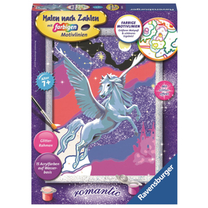 Malen nach Zahlen - Stolzer Pegasus - Serie Romantic