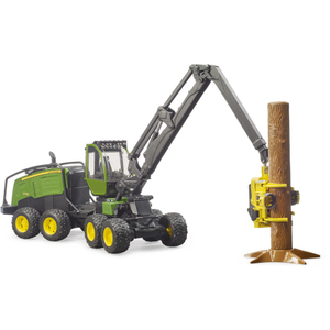 BRUDER 02135 John Deere 1270G Harvester mit 1 Baumstamm