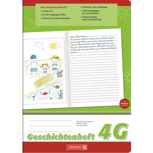 Geschichtenheft A4 - Lineatur 4G