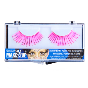 Wimpern - zum Ankleben - inkl. Kleber - pink