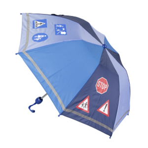 Regenschirm - Verkehrsschilder - blau