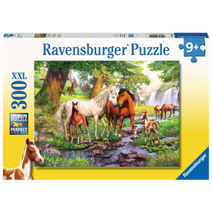 Puzzle - Wildpferde am Fluss - 300 XXL Teile