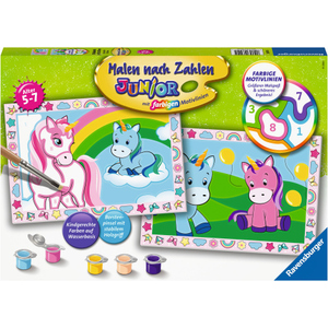 Malen nach Zahlen - Junior - Zauberhafte Einhörner