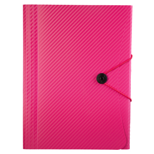 Fächermappe A4 - Carbon Design - Pink