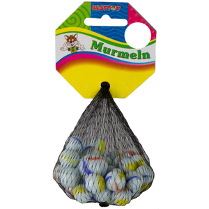 Besttoy - Glasmurmeln - weiß - 41-teilig