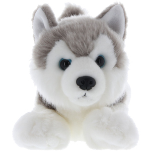 Plüsch-Hund - Husky - liegend