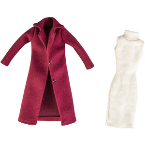Besttoy - Kleid und Mantel für Modepuppen