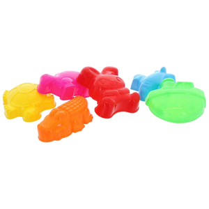 Besttoy - Sandformen 6-teilig - Tiere, Flugzeug, Schiff