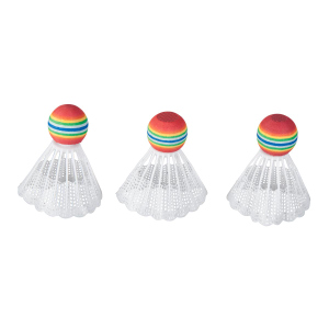 Federbälle - mit bunter Softspitze - 3 Stück - Besttoy
