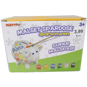 Terrakotta Malset Sparschwein 7-teilig