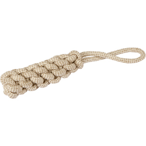 Hundespielzeug - Kauknoten mit Schlaufe - beige