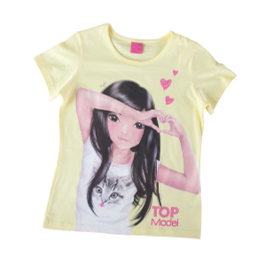 T-Shirt Topmodel gelb - verschiedene Größen