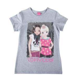 T-Shirt Topmodel grau - verschiedene Größen