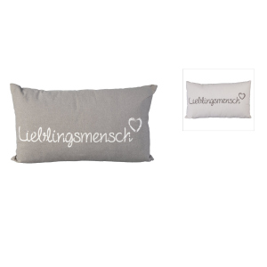 Dekokissen - Lieblingsmensch - ca. 50 x 30 cm - 1 Stück