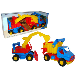 Wader ConsTruck Muldenkipper + Bagger