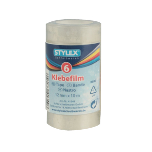 Stylex - Klebefilm - transparent - 6 Rollen