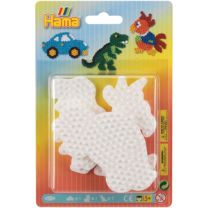 Hama Stiftplatten für Bügelperlen - Auto, Papagei, Dinosaurier