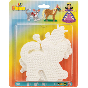 Hama - Stiftplatten für Bügelperlen - Pferd, Katze, Prinzessin