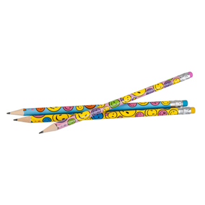 Besttoy - Bleistift mit Radierer - Smiley - 1 Stück - verschiedene Ausführungen