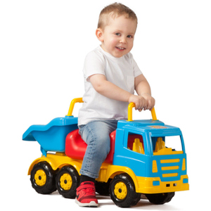 Sandspielzeug LKW mit Sitz