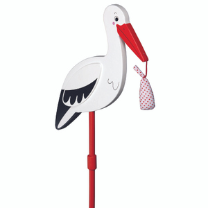 Storch mit Babytuch
