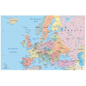 Schreibtischauflage - Landkarten - 1 Stück