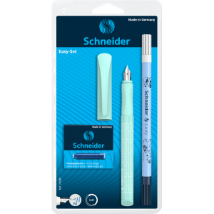 Füllhalter Easy Pen mit Tintenlöscher + 6 Patronen