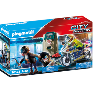 Playmobil® 70572 - Polizei-Motorrad: Verfolgung des Geldräubers - Playmobil® City Action