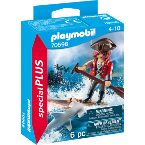 Playmobil® 70598 - Pirat mit Floß und Hammerhai - Playmobil® Special Plus