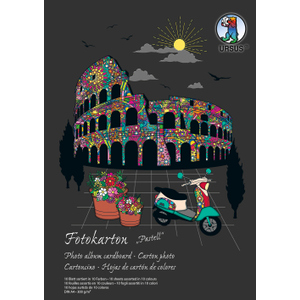 Fotokarton DIN A4 - 10 Blatt in 10 Pastell-Farben