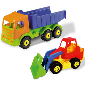 Kipper LKW mit Schaufellader