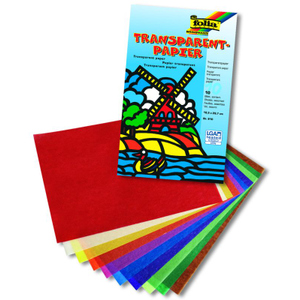 Transparentpapier A4 10 Blatt, 18,5x29,7 cm, folia