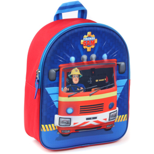 Feuerwehrmann Sam - 3D-Kinderrucksack - rot/blau