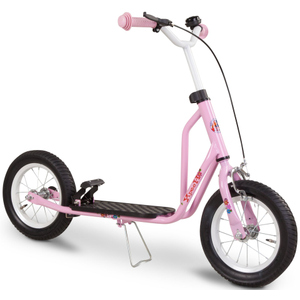 Tretroller 12 Zoll - Flowerie - rosa