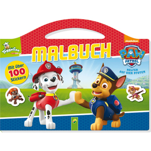 Paw Patrol - Taschenmalbuch - Mit über 100 Stickern