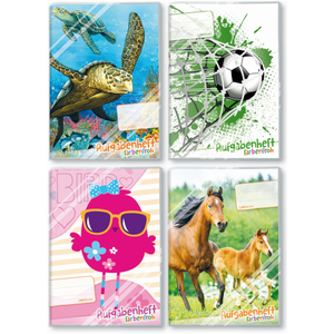 Aufgabenheft - Farbenfroh - A5 - 1 Stück