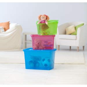 Aufbewahrungsbox - leicht transparent - verschiedene Farben