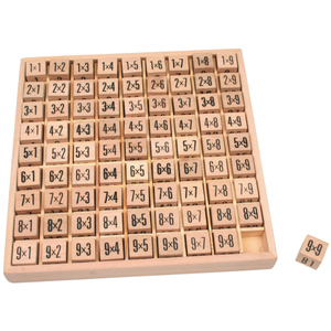 Multiplikation Rechenspiel aus Holz