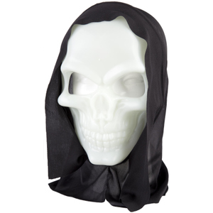 Halloweenmaske - Totenkopf - Glow in the dark - für Erwachsene