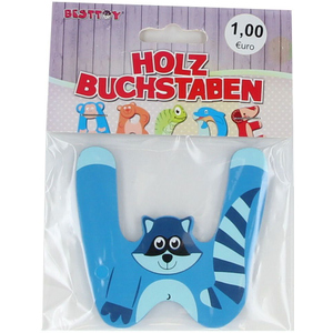 Besttoy - Holzbuchstabe - W - blau