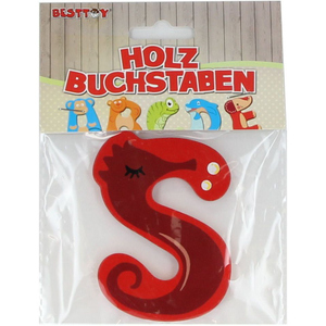 Besttoy - Holzbuchstabe - S - rot