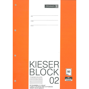 Kieserblock A4 - Lineatur 02 - 2. Klasse