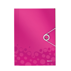 Eckspannermappe A4 - WOW - pink/metallic